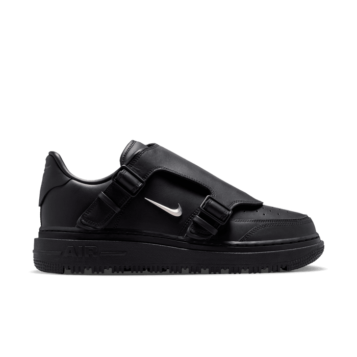 Nike Air Force 1 Low Luxe Black Metallic Silver