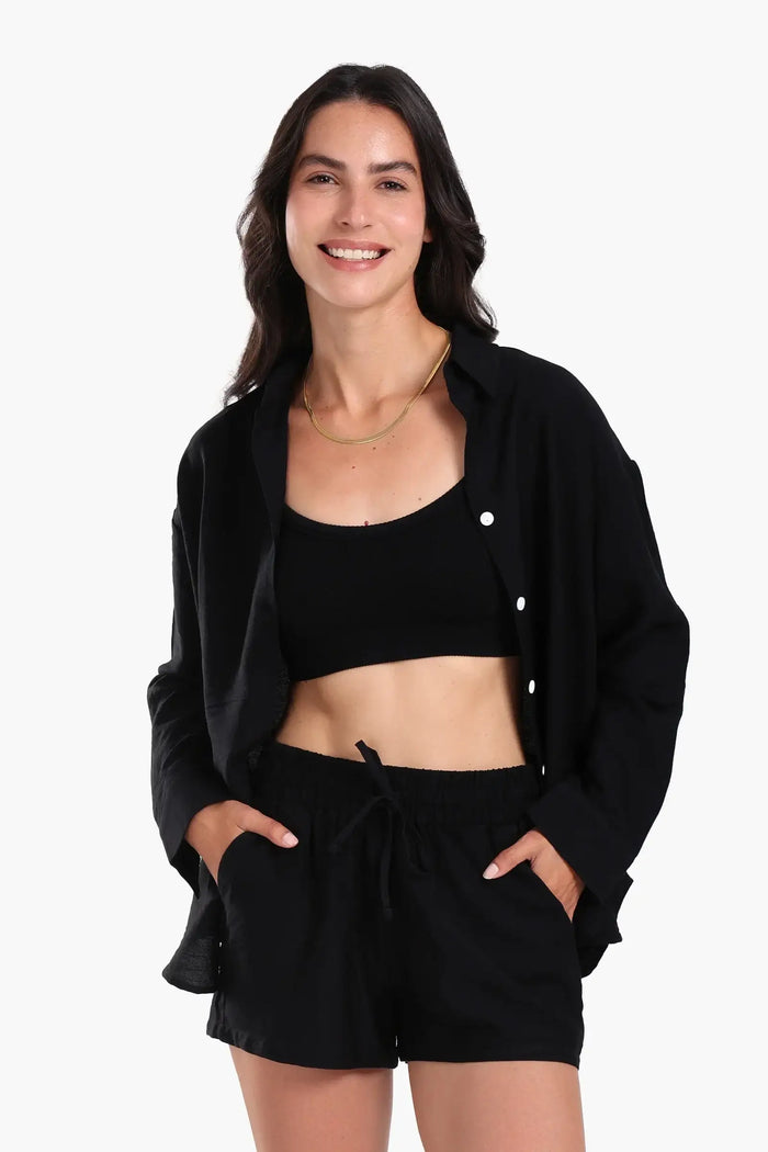 Black / S / Tencel