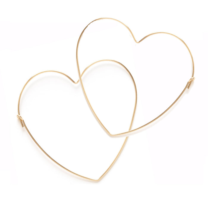 Big Heart Hoop Earrings