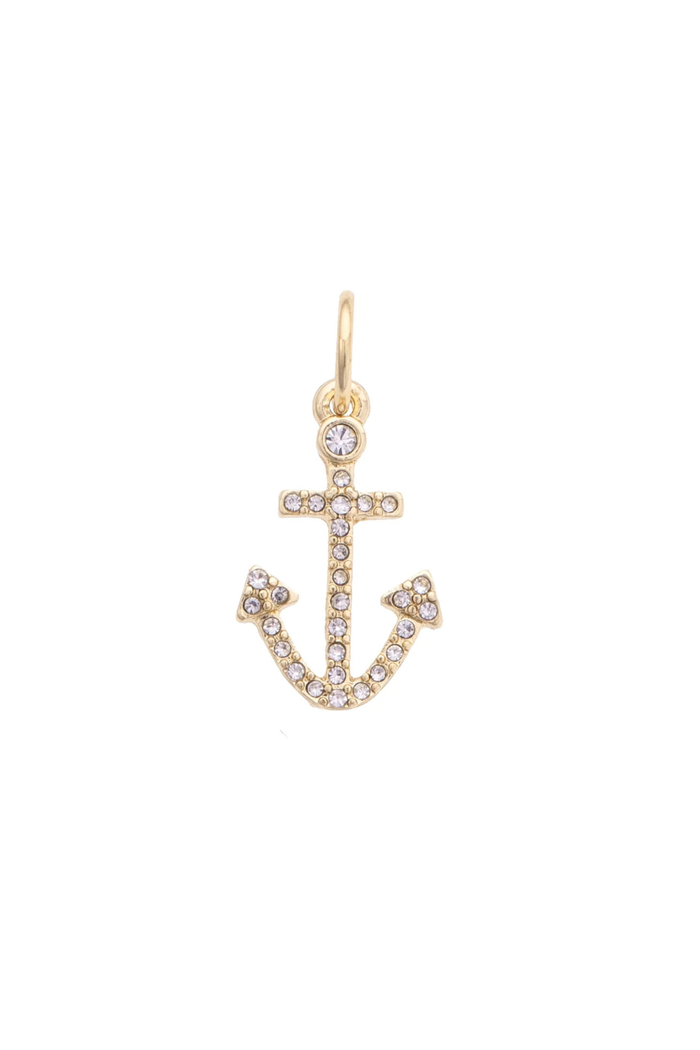 Canvas Style Charms - Pave Anchor