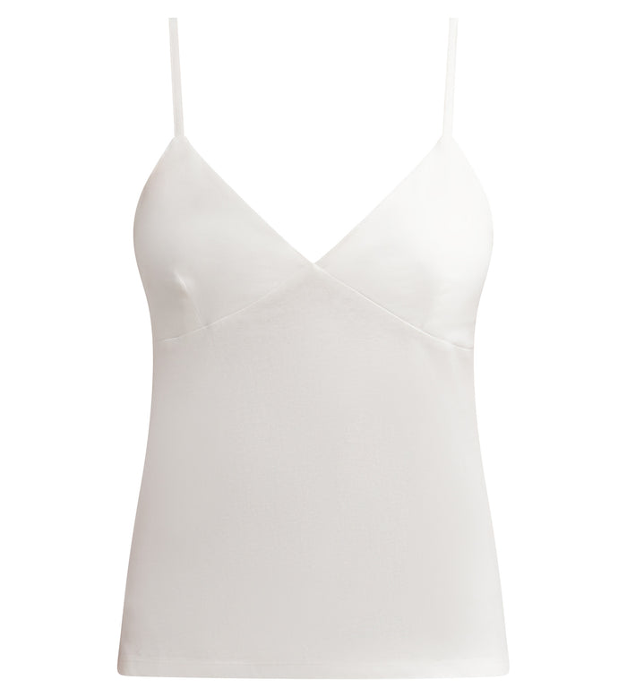 Caraco femme col V en jersey Ivoire Dim Nightwear
