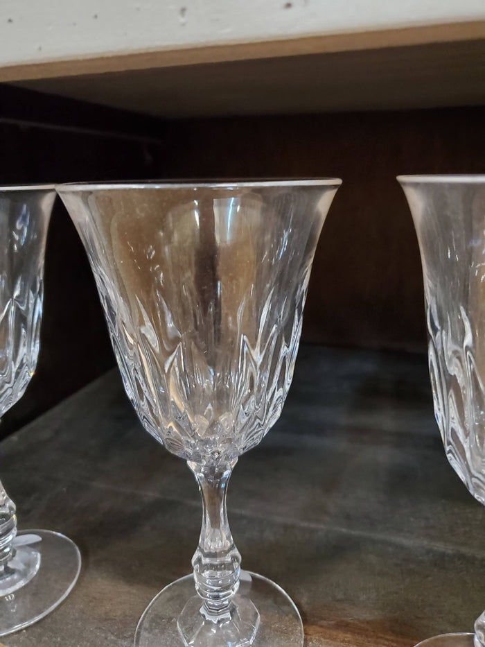 Crystal wine glasses