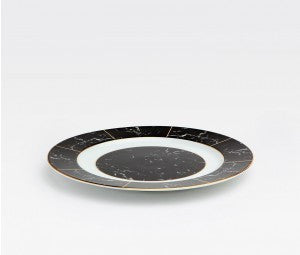 Eleni Black Marble Charger - RSVP Style