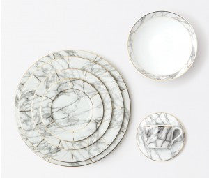 Eleni White Marble Charger - RSVP Style