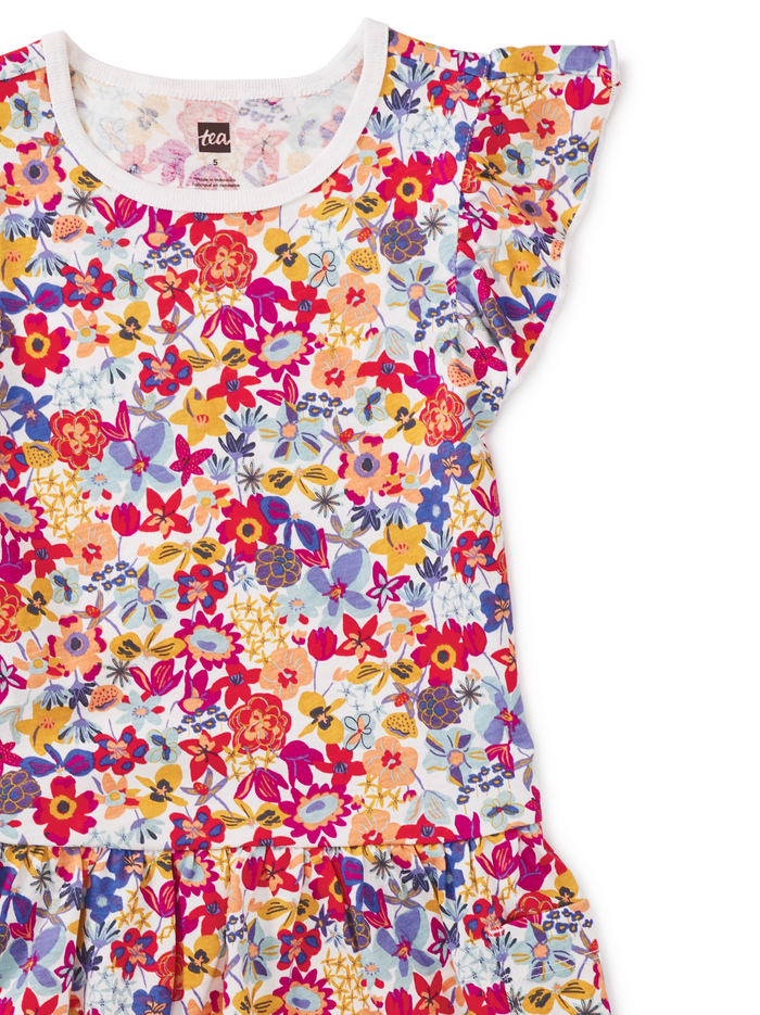 Flutter Sleeve Pocket Dress