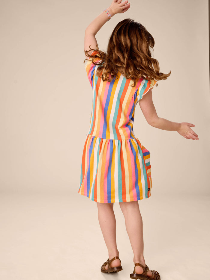 Flutter Sleeve Pocket Dress