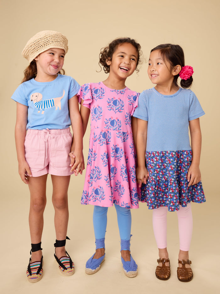 Flutter Sleeve Twirl Dress