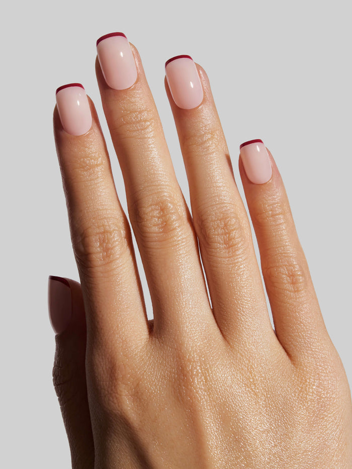 French Rouge (Short Squoval)