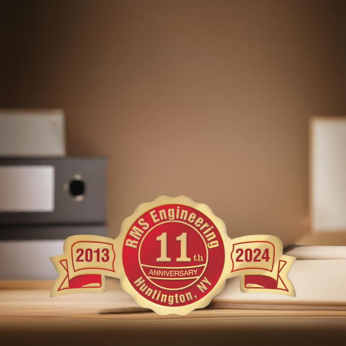 FSE01 Fossler Personalized Anniversary Seal Rolls SE-01 2 1/2 x 1 1/4"