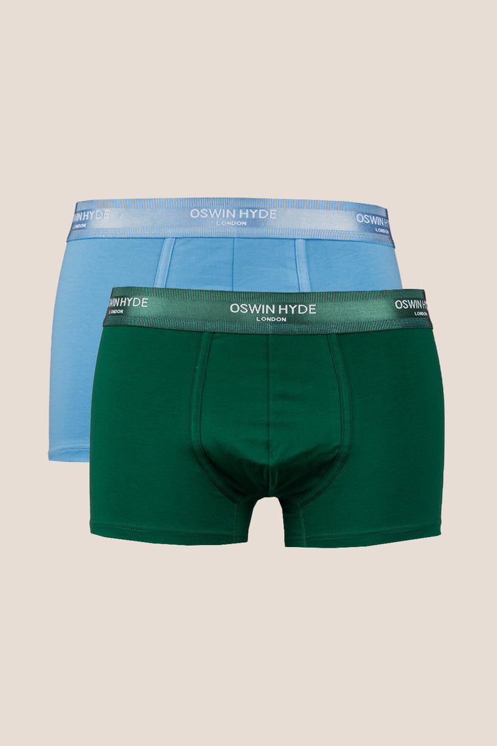 Gib Premium Cotton Boxer Trunks – 2 Pack featuring soft cotton fabric, elastic waistband, and elegant comfort in a stylish fit.