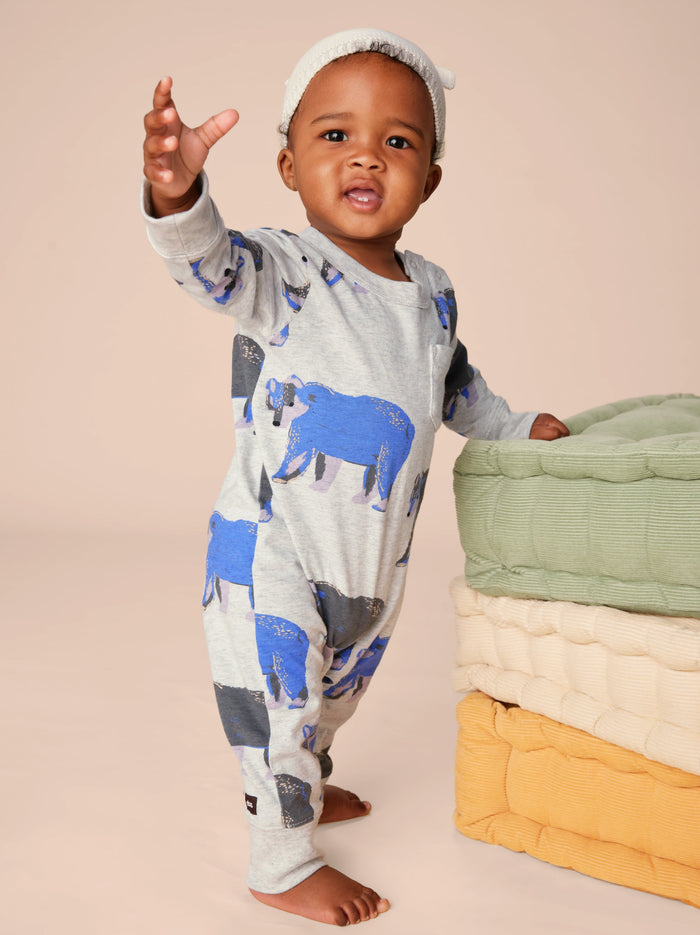 Long Sleeve Pocket Baby Romper