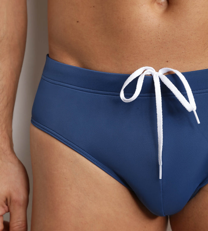 Maillot de bain homme slip Bleu Denim Dim Swimwear