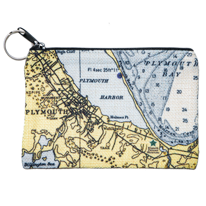 Plymouth Map Coin Purse