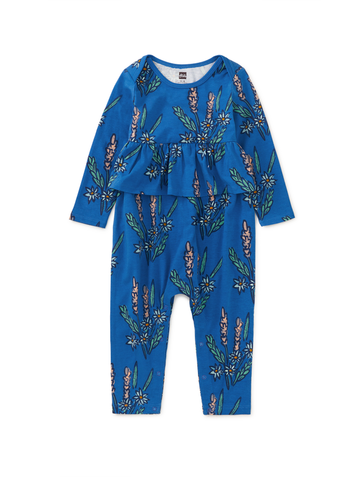 Pretty Peplum Baby Romper