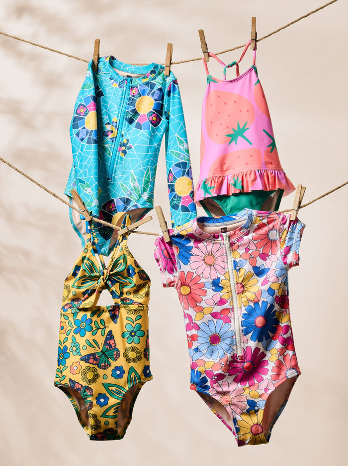 Rash Guard One-Piece Swimsuit