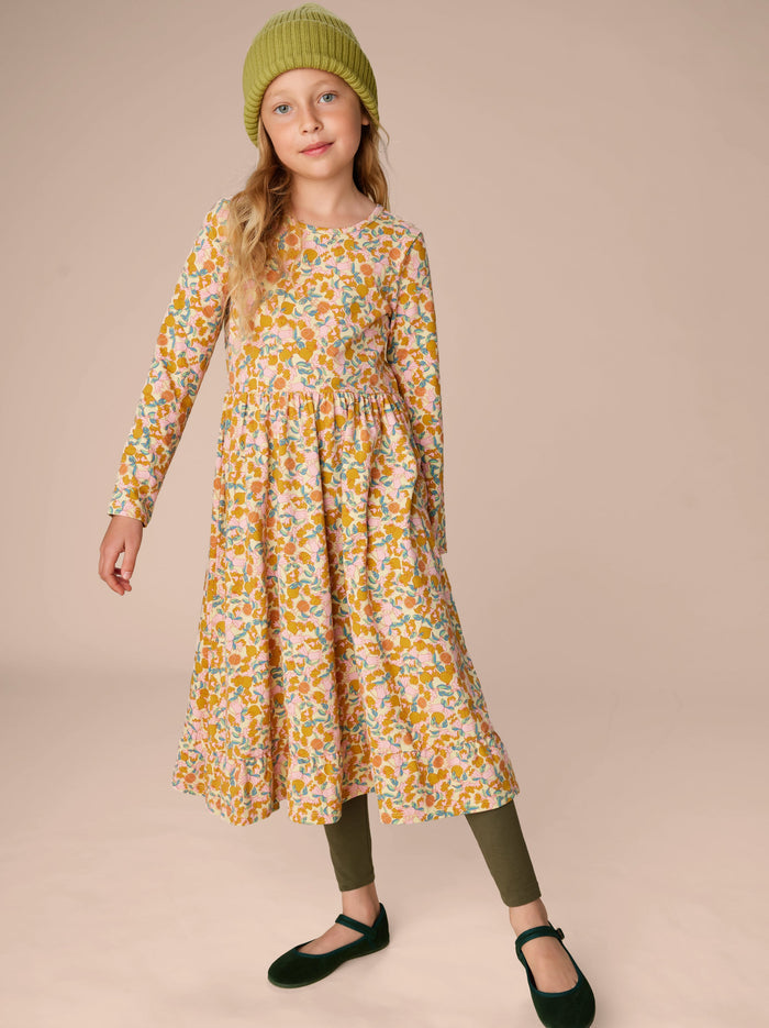 Ruffle Hem Maxi Dress