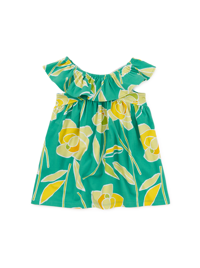 Ruffle Neck Baby Dress