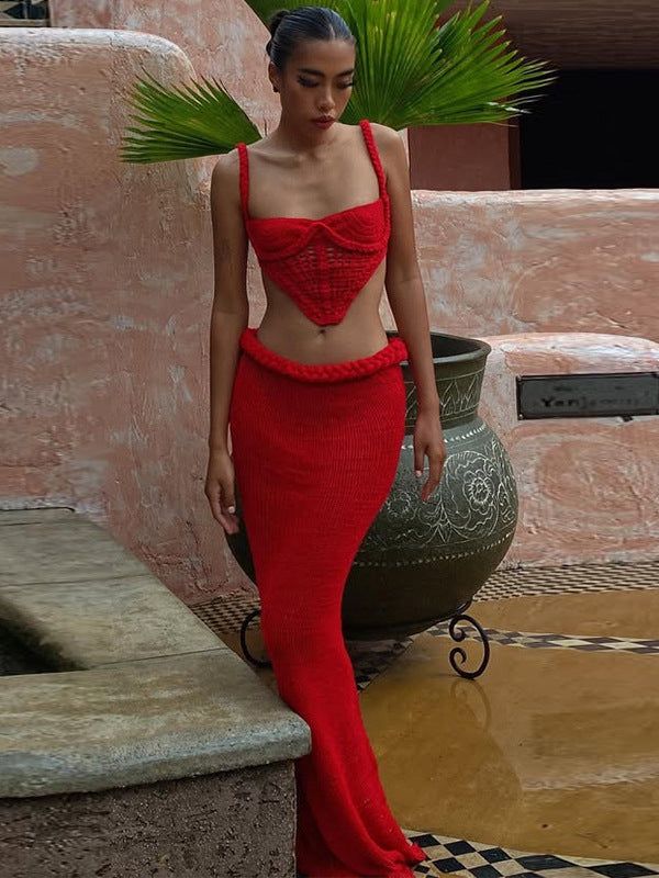 Sexy Fishnet 2-Pieces Cover-up Without Bikini