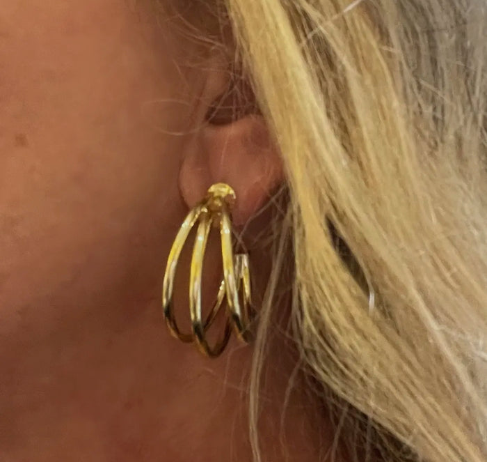 Sheila Fajl Claire Triple Hoops