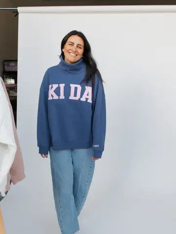 Ski Day Mock Neck Fleece Sweater