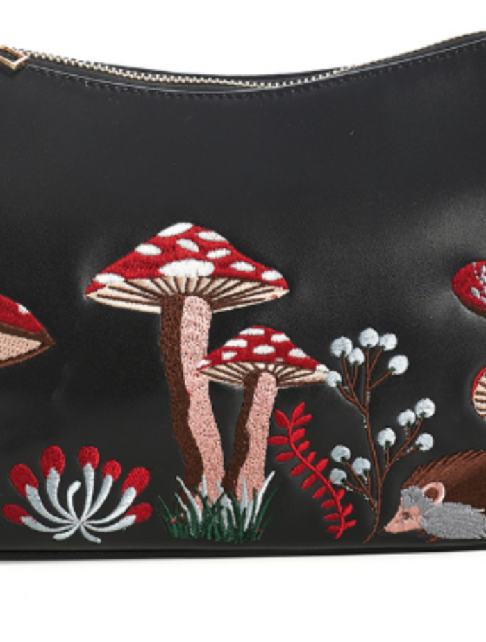 Tasche Woodland Hippie Vibes, schwarz