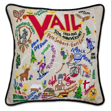 Vail Hand-Embroidered Pillow