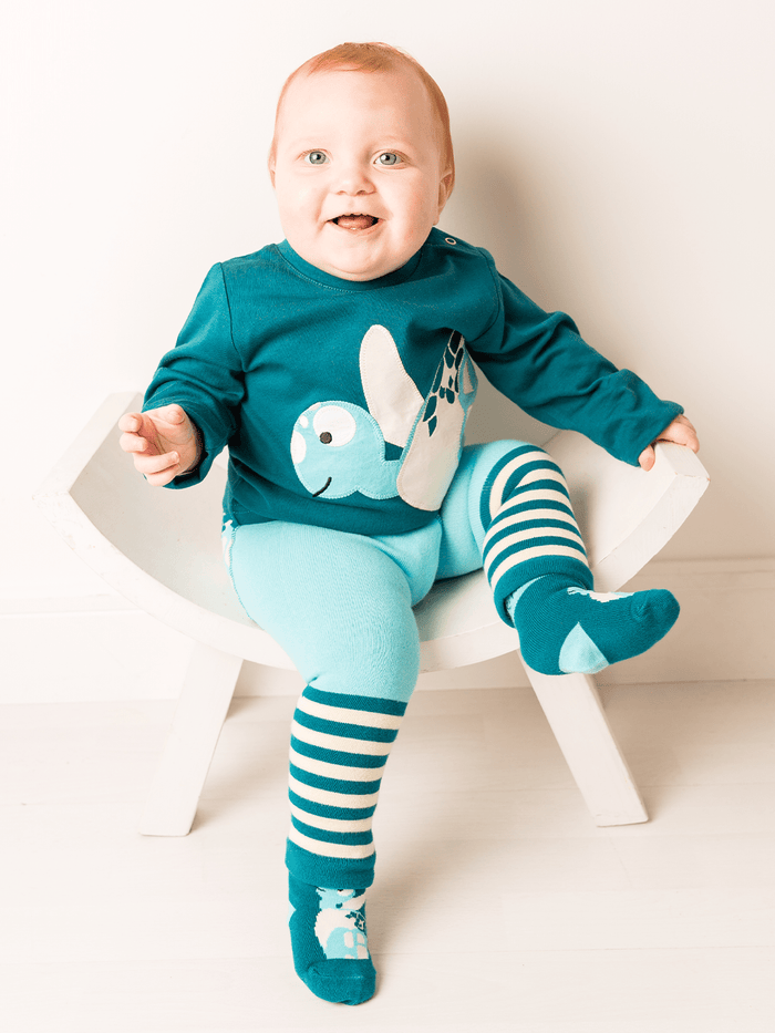 WWF Organic Sea Turtle Socks - Blade & Rose UK