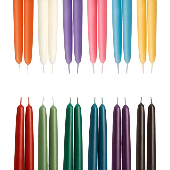 100% Pure Beeswax Tapers: Natural