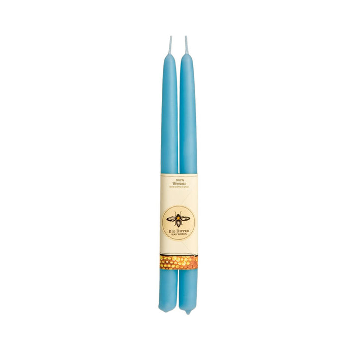 100% Pure Beeswax Tapers: Natural