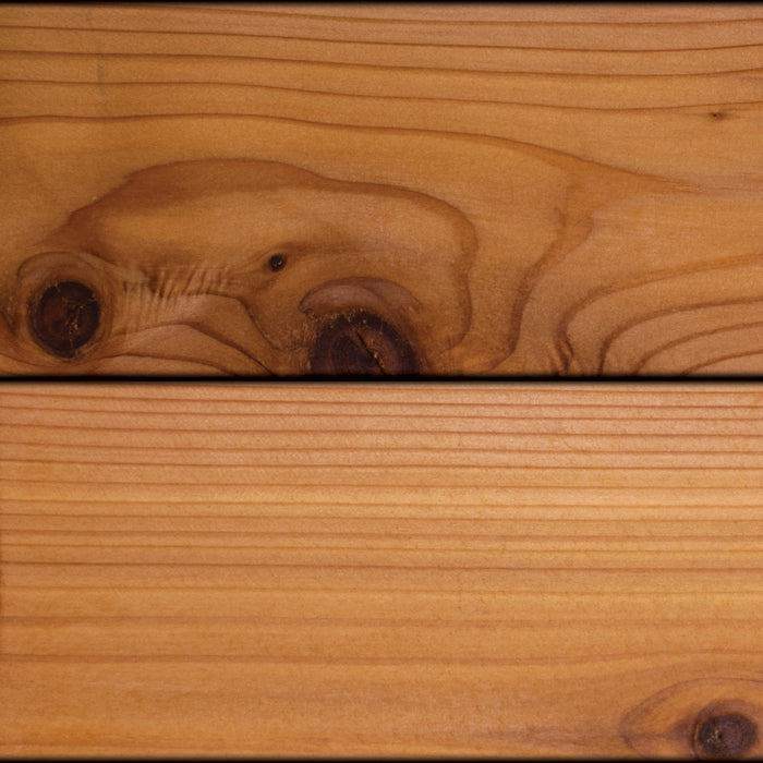 5/4x6 Western Red Cedar One-Sided Pre-Grooved - Select Knotty (STK) Appearance Grade S4SEE - Advantage Lumber