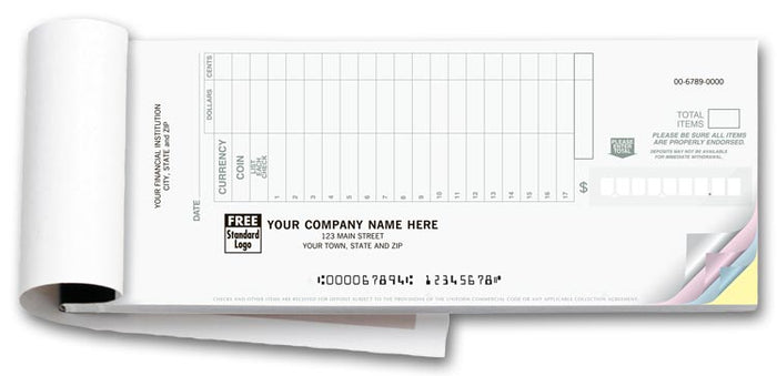 5Forms 100018 Classic Design 2-Part Booked Deposit Tickets8 7/8x3 3/8"