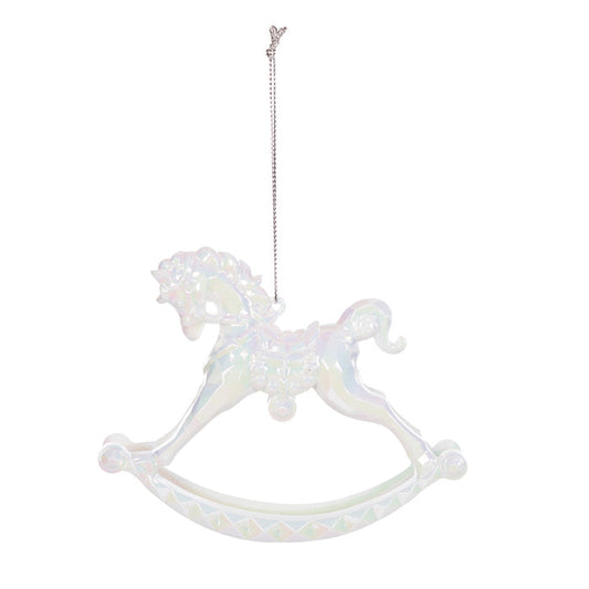 A Acrylic Rocking Horse Ornament.