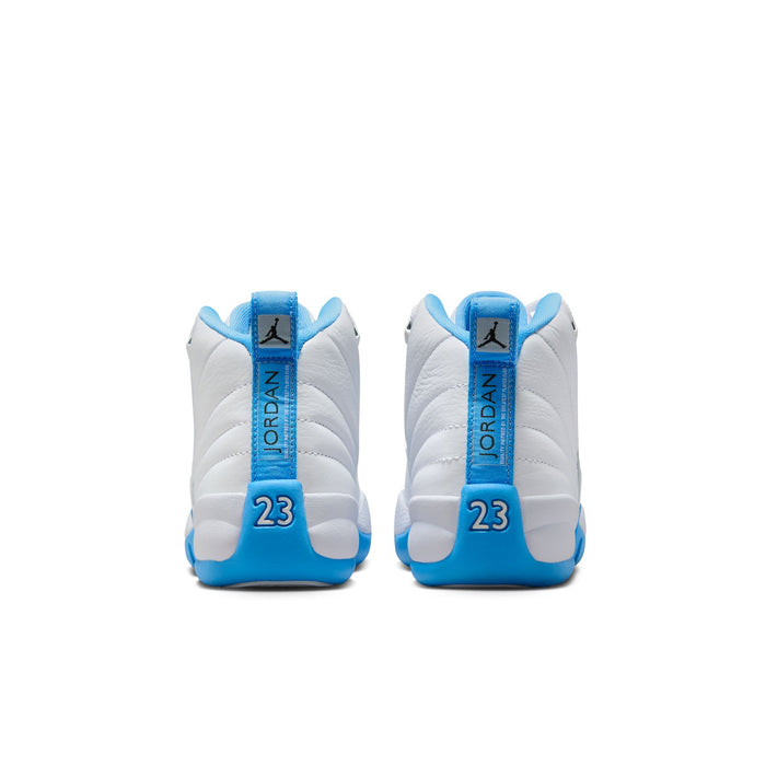 Air Jordan 12 Retro White and University Blue GS