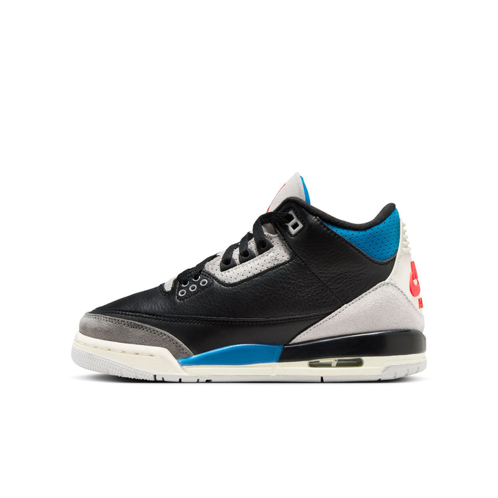 Air Jordan 3 Retro Black Military Blue GS