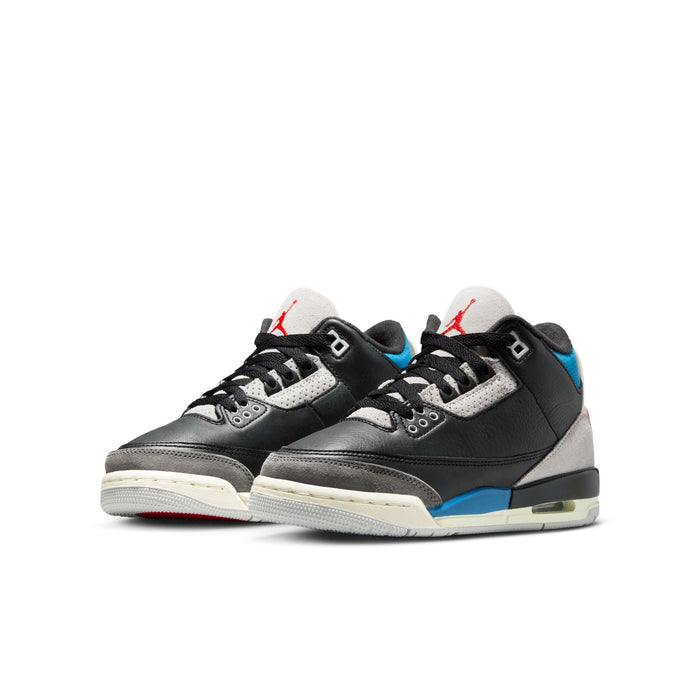 Air Jordan 3 Retro Black Military Blue GS