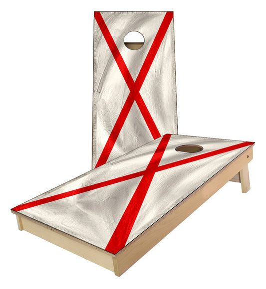 Alabama State Flag Cornhole Boards