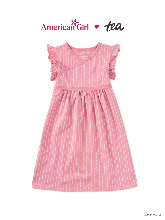 American Girl® Wrap Neck Dress