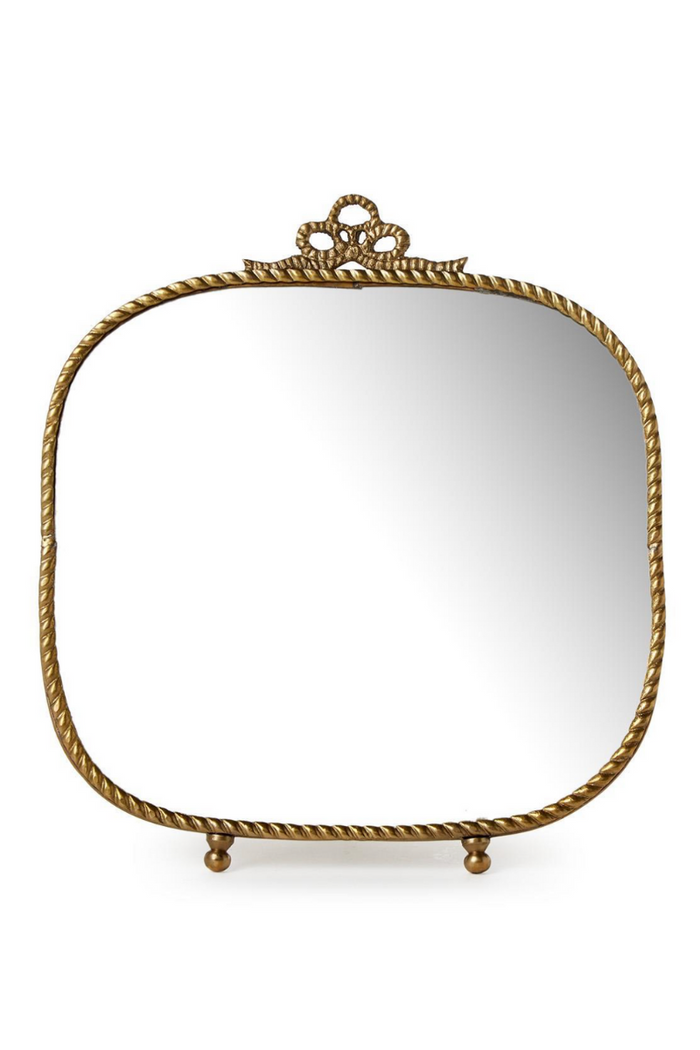 Antique Gold Finish Vanity Mirror