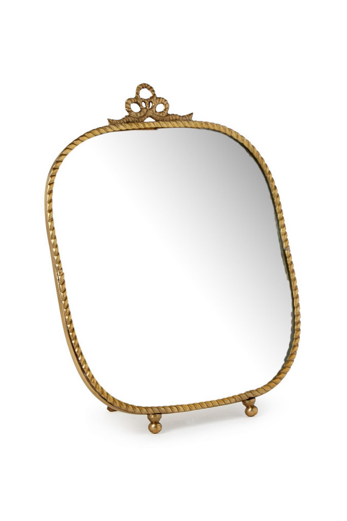 Antique Gold Finish Vanity Mirror