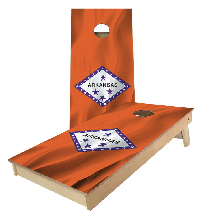 Arkansas State Flag Cornhole Boards