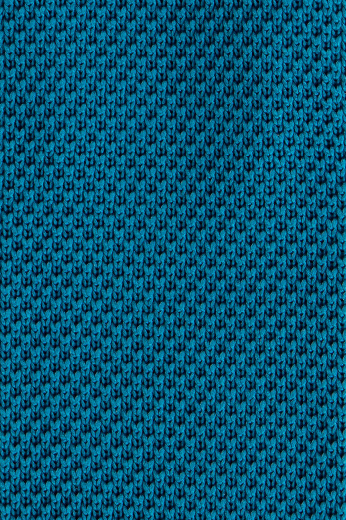 Ash Teal knitted tie with hand finishing, ideal for weddings and formal events.