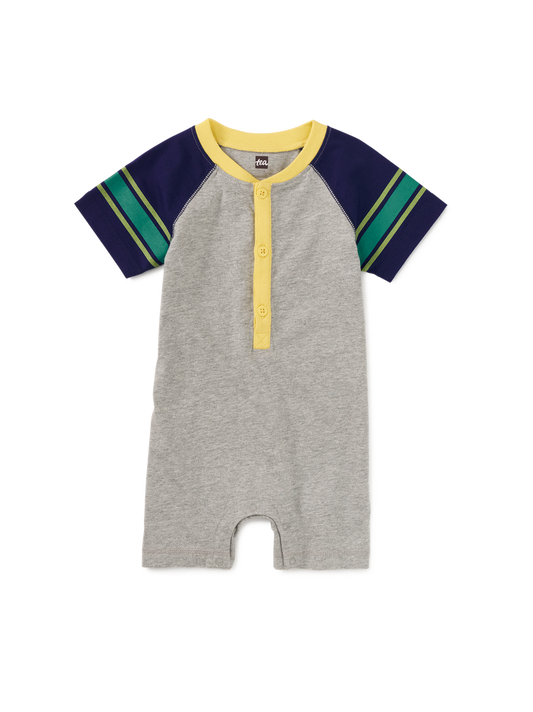 Athletic Henley Baby Romper