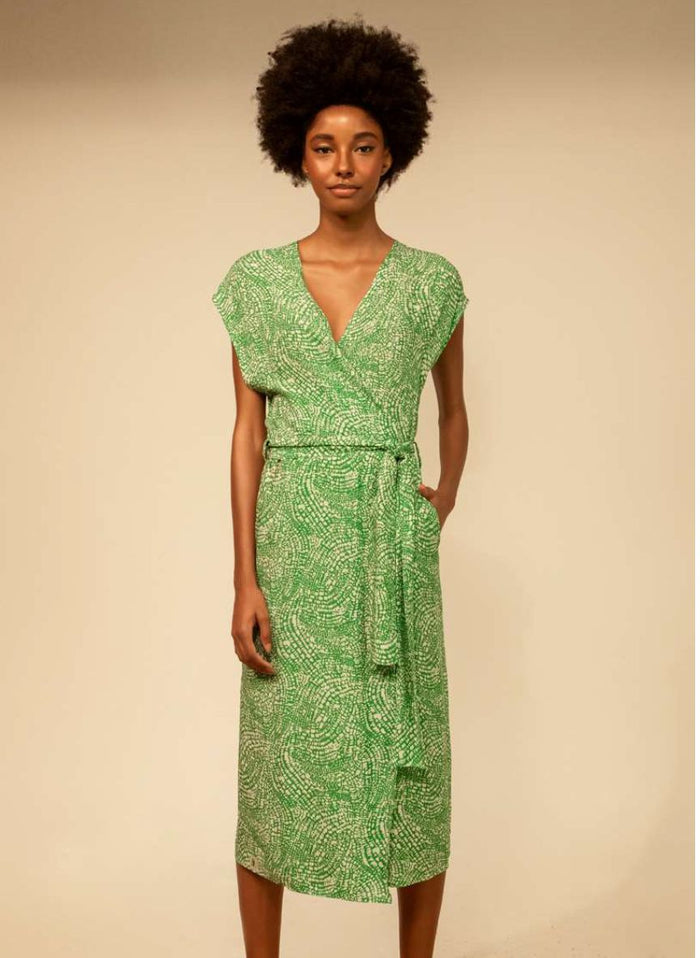 Dresses Blue Cicada Ava Dress Pebbles O/S / Pebbles Apoella