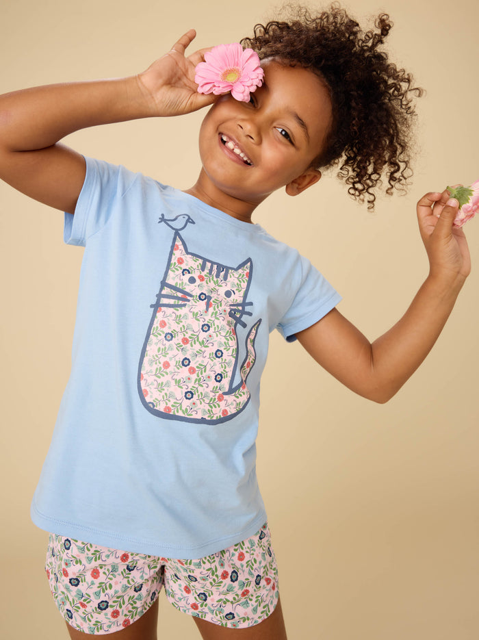 Azulejo Cat Graphic Tee