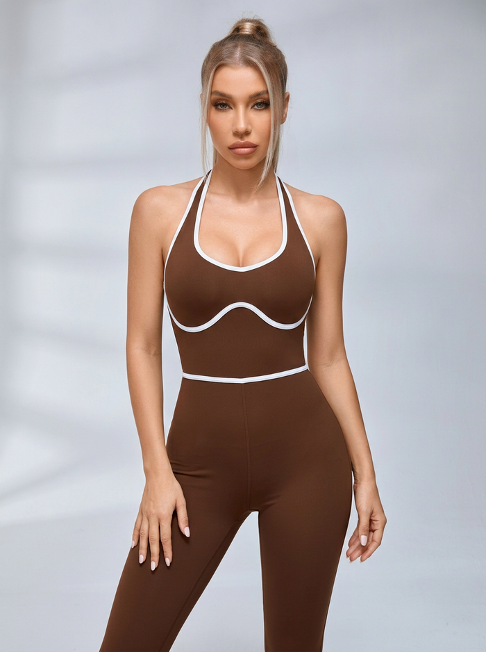 Backless Ribbed Jumpsuit