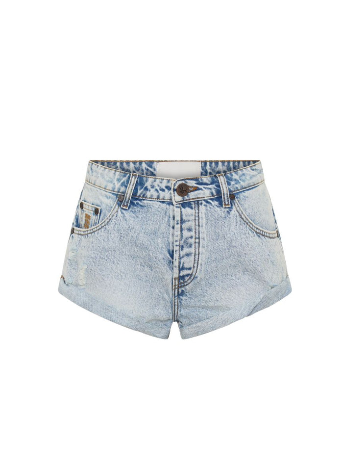 Shorts One Teaspoon Bandits Low Waist Denim Shorts Whisper Blue Apoella