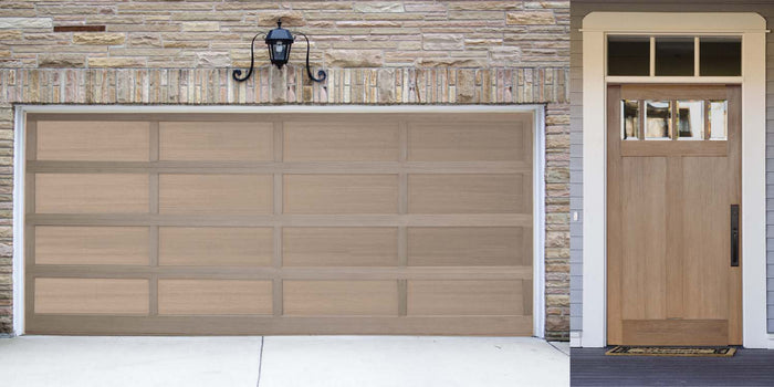 Large Bare Wood Kit by Retique It for exterior garage doors, includes wood stain not included, with a matte finish and top coat.