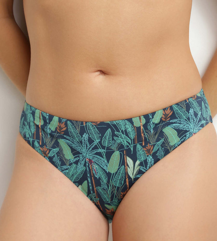 Bas de maillot de bain culotte motif tropical Dim Swimwear