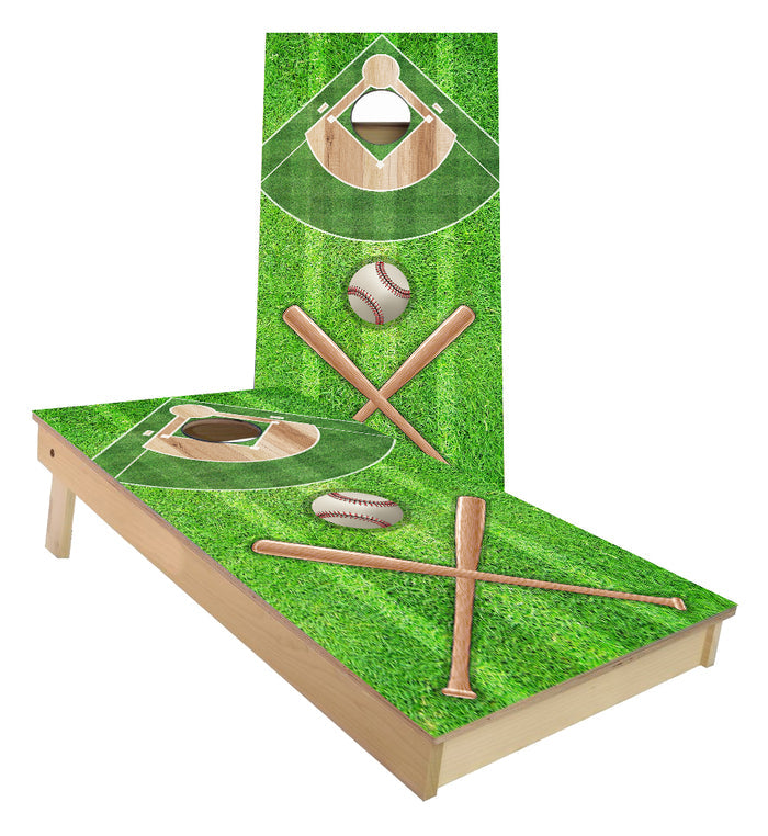 Baseball Diamond cornhole boards