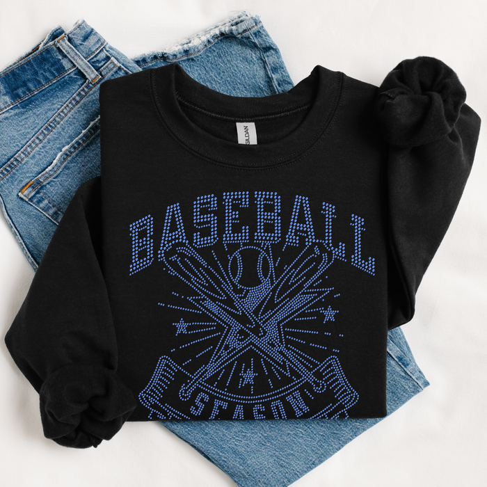 Baseball Season Burst RHINESTONE TRANSFER